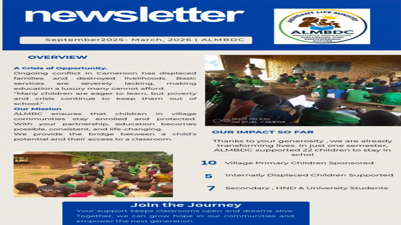 Newsletter September 2025 - March 2026 Page 1
